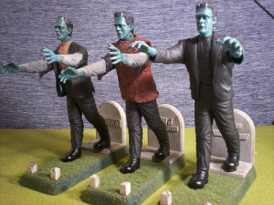 Plastic models of the Frankenstein monster